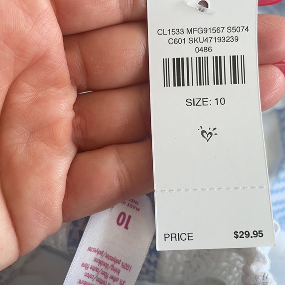 Girls Justice High Low Skirt Size 10 - Picture 6 of 6